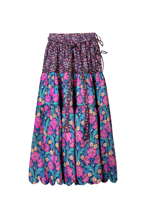 FLEUR bi-color skirt